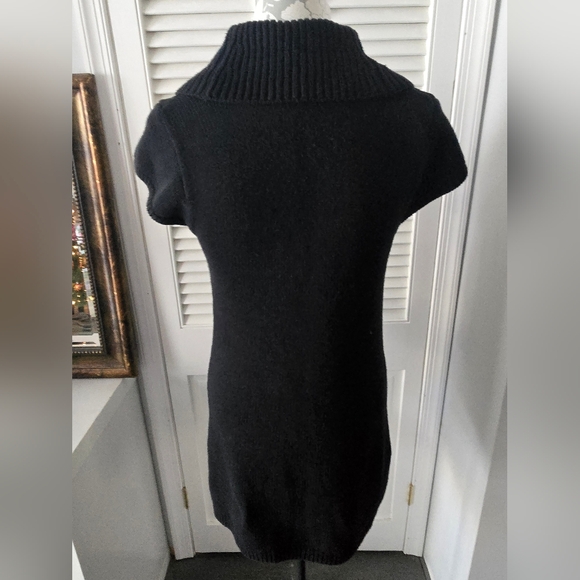 Express Black Cable Knit Sweater Dress M - Picture 5 of 10